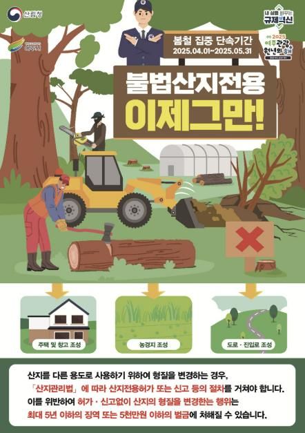 여주시, 봄철 산림 내 불법행위 집중단속  