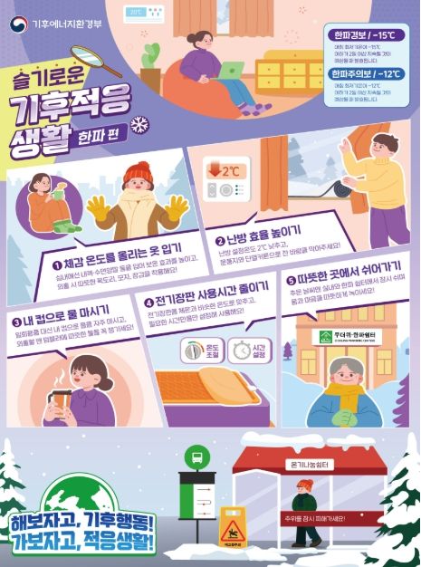 한파 행동요령 포스터