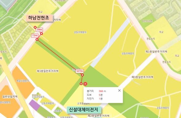 신설대체이전지 위치