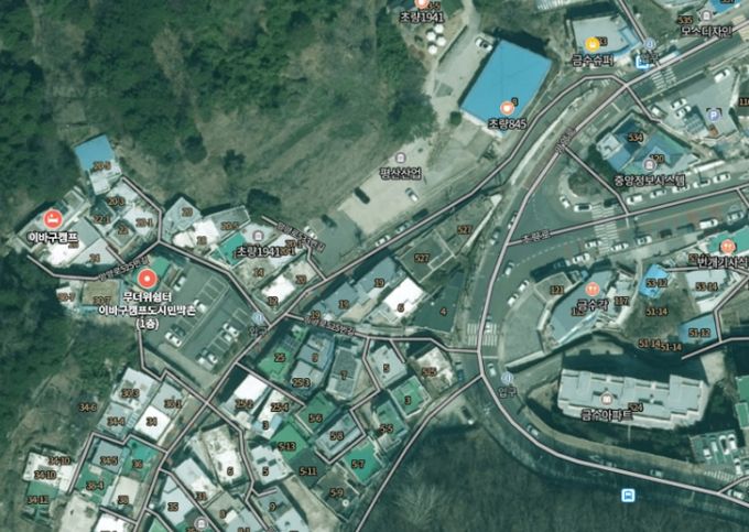 부산 이바구캠프 위치도